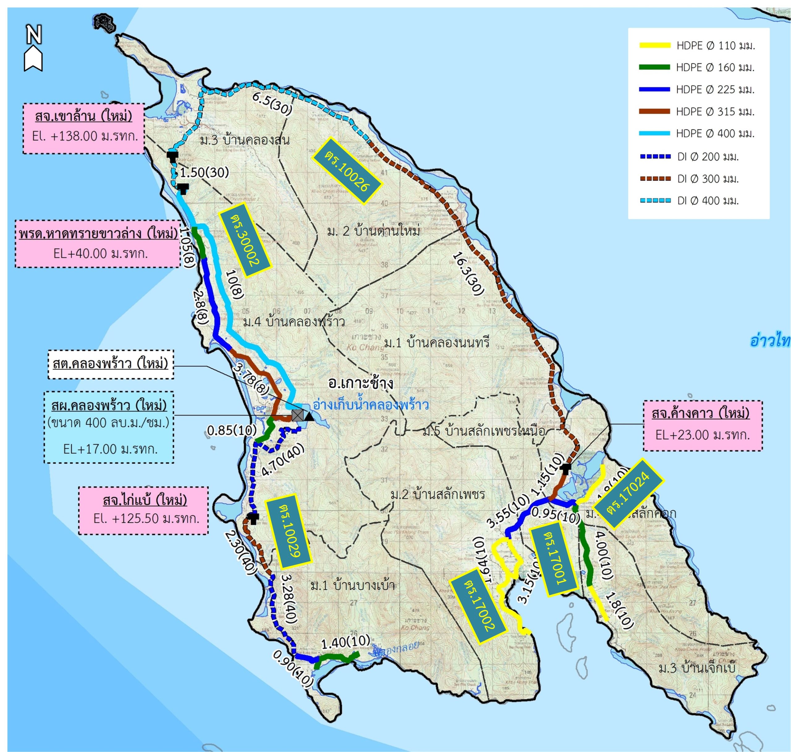 Consulting Services for Feasibility Study and Design for Water Supply Development to Support Economic Areas and Tourism of Ko Chang, Ko Chang Sub-district,Ko Chang District, Trat Province