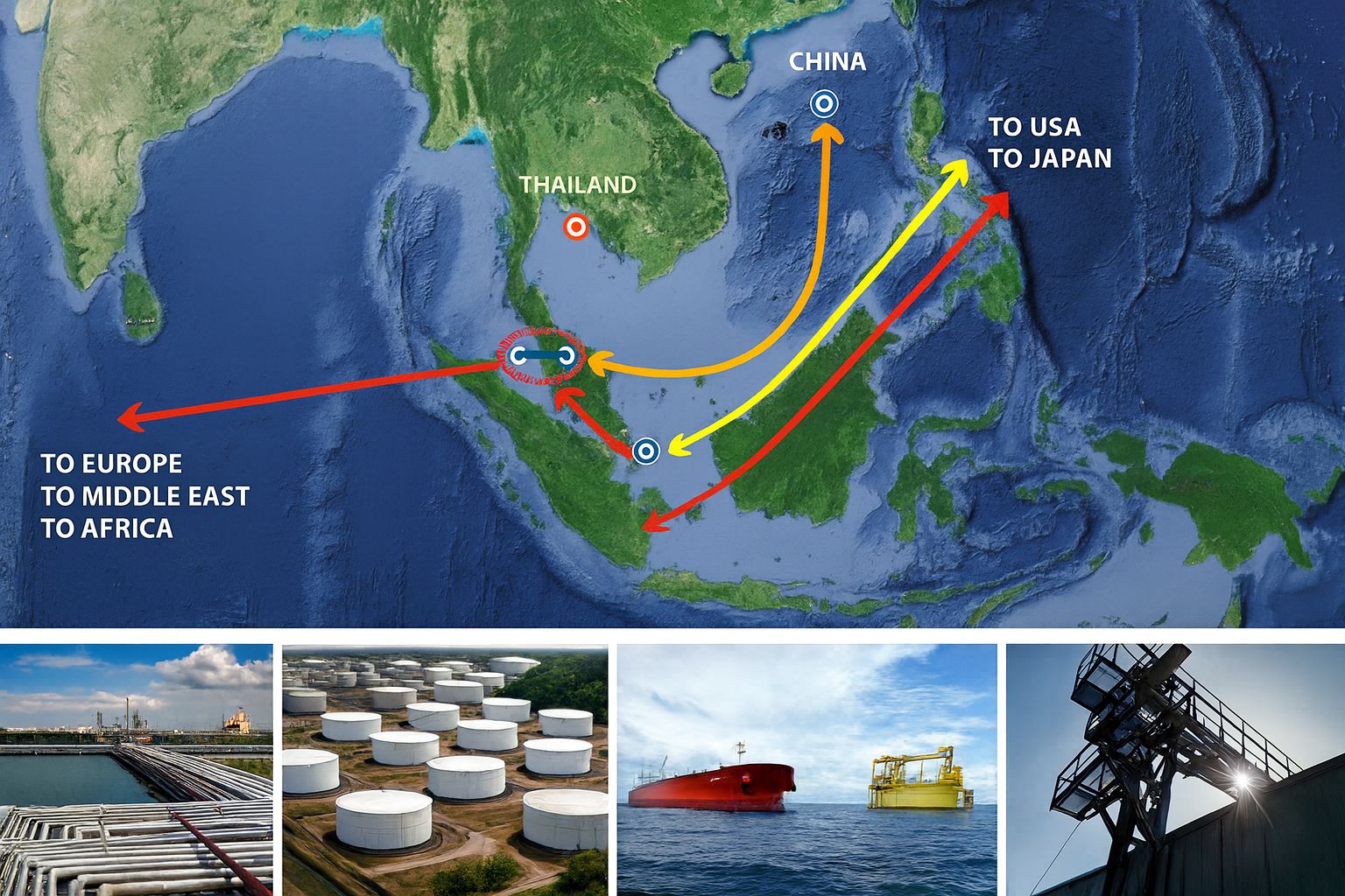 โครงการศึกษาการจัดตั้งสะพานเศรษฐกิจ (Land Bridge) เพื่อเป็นศูนย์กลางธุรกิจพลังงานของภูมิภาค