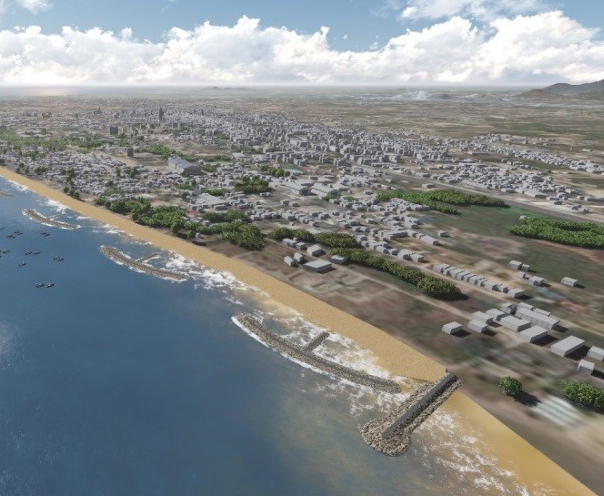 โครงการออกแบบโครงสร้างป้องกันการกัดเซาะชายฝั่งทะเลและจัดทำรายงานการวิเคราะห์ผลกระทบสิ่งแวดล้อมในพื้นที่วิกฤต ต.แสนสุข อ.เมือง จ.ชลบุรี